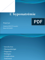 hyponatremie