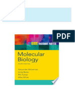 Instant Access to Molecular Biology 4th ed BIOS Instant Notes 4th Edition Alexander Mclennan ebook Full Chapters