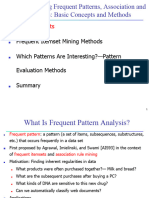 Mining Frequent Patterns and Associations