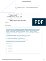 Avaliação de Análise Matemática 4