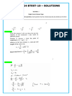 BTEST-11 Solutions