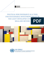 POLITICAL  RISK INSUR FOR SUSTAINABLE INVE ANCE AS A  TOOL STMENT POLICY IN THE LEAST DEVELOPED COUNTRIES