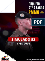 Simulado 52 - Projeto Até a Farda Gabaritado