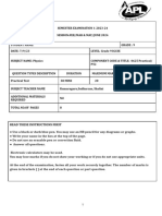 Gr 9 Sem-01 QP Physics_0625_52  Practicals AY 2023-24