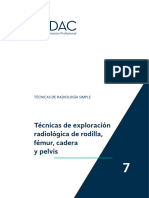 PDF. TEMA 7. Técnicas de Exploración Radiológica de Rodilla, Fémur, Cadera y Pélvis.