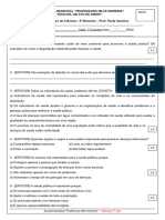 Exercício Avaliativo Ciências 7 ano 4 bimestre 2024 CERTO