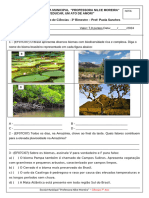 Exercício Avaliativo Ciências 7 ano 3 bimestre 2024