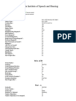 AIISH Msc. Audiology 2022