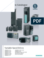 Resumen de Accionamientos de Velocidad Variable SIEMENS