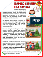 FICHA LEEMOS UN CUENTO NAVIDEÑO MAESTRA JANET