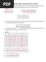 Lista de exercício estatística