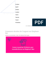 Comment retirer de l'argent sur Elephant Bet Angola