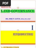 8 LAND GOVERNANCE