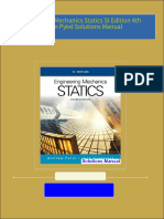 Immediate download Engineering Mechanics Statics SI Edition 4th Edition Pytel Solutions Manual all chapters