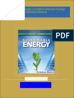 Full Download of Sustainable Energy 1st Edition Richard Dunlap Solutions Manual in PDF DOCX Format