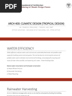 ARCH 400 Water Efficiency Week 14