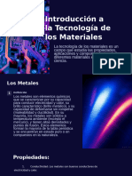 Introduccion a La Tecnologia de Los Materiales