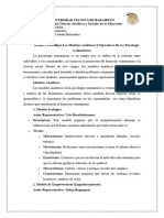 Defina Y Clasifique Los Modelos Analíticos Y Operativos De La Psicología Comunitaria