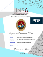 Informe de laboratorio elaboración de jabones - Orgánica