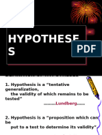 Hypotheses