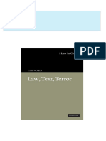 Law Text Terror Law in Context 1st Edition Ian Ward 2024 Scribd Download