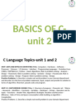 Basics of C