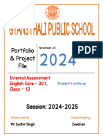 english project format XII