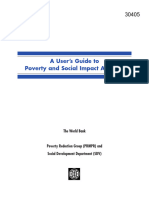 A Users Guide to Poverty and Social Impact Analysis