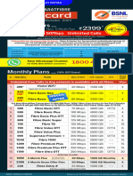 BSNL FTTH Bharat Fiber Infocard