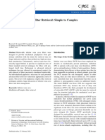 Inferior Vena Cava Filter Retrieval: Simple to Complex