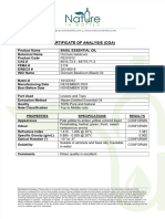 Ocimum tenuiflorum _Certificate of Analysis