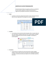 HERRAMIENTAS DE ACCESS PROGRAMACIÓN Y COMPUTACIÓN APLICADA 