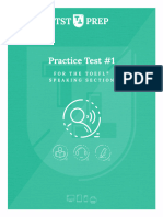 03.01, TST Prep Test 1, The Speaking Section