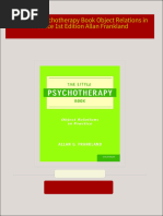 Full download The Little Psychotherapy Book Object Relations in Practice 1st Edition Allan Frankland pdf docx