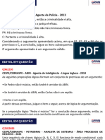 1 - Lógica de argumentação analogias, inferências, deduções e conclusões.