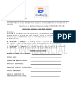 Formato Legalizacion de Credito - BDN