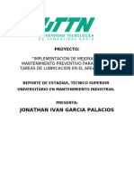 Proyecto mantenimiento preventivo Tareas de lubricacion