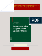 Noncommutative Integration and Operator Theory 1st ed. 2023 edition Edition Peter G. Dodds 2024 scribd download