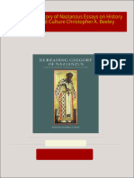 Re Reading Gregory of Nazianzus Essays on History Theology and Culture Christopher A. Beeley 2024 Scribd Download