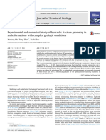 Ma, Zhou, Zou - 2017 - Experimental and numerical study of hydraulic fracture geometry in shale formations with complex geologic conditi