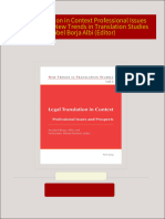 Instant Access to Legal Translation in Context Professional Issues and Prospects New Trends in Translation Studies Anabel Borja Albi (Editor) ebook Full Chapters