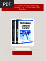 Instant Download Handbook of Research on Systems Biology Applications in Medicine 1st Edition Andriani Daskalaki PDF All Chapters