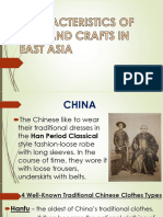 Characteristics of Arts and Crafts in East Asia