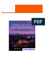 Immediate download Modern Advanced Accounting in Canada Canadian 8th Edition Hilton Test Bank all chapters