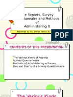 The-Reports-Survey-and-Methods-of-Administering-it