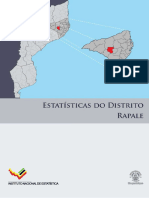 Estatísticas do Distrito de Rapale 2019-2023 