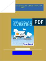 All chapter download Fundamentals of Investing 13th Edition Smart Test Bank