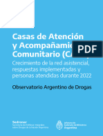 Oad 2023 Casas de Atencion y Acompanamiento Comunitario. Crecimiento de La Red Asistencial Respuestas Implementadas y Personas Atendidas Durante 2022