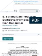 B. Sarana Dan Peralatan Budidaya (Pembesaran) Ikan Konsumsi PDF