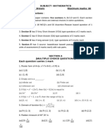 XI Maths Half Yearly - 2